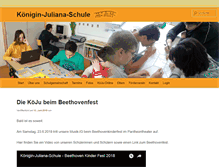 Tablet Screenshot of koenigin-juliana-schule.de